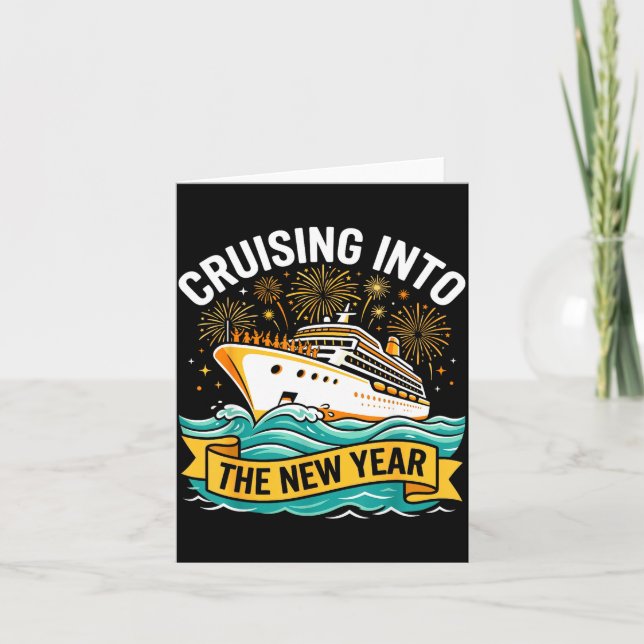 Cruising Into The New Year 2026 Cruise Squad  Card (Front)