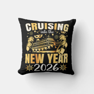 Cruising into the New Year 2026 Cushion