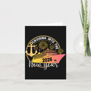 Cruising Into The New Year 2026 Happy Family Trips Card