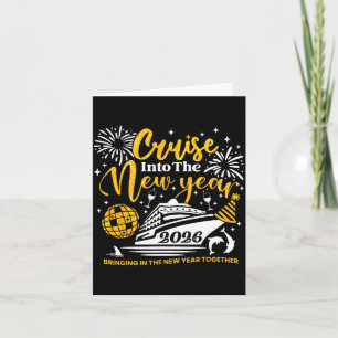 Cruising Into The New Year 2026 Happy New Year 202 Card
