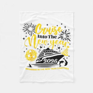 Cruising Into The New Year 2026 Happy New Year 202 Fleece Blanket