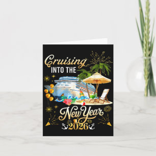 Cruising Into The New Year 2026 Happy New Year 202 Thank You Card
