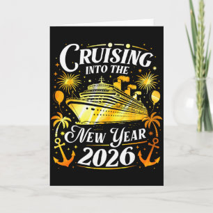 Cruising Into The New Year 2026 Happy New Year Fam Card