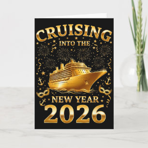 Cruising Into The New Year 2026 Happy New Year Fam Card
