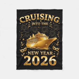 Cruising Into The New Year 2026 Happy New Year Fam Fleece Blanket