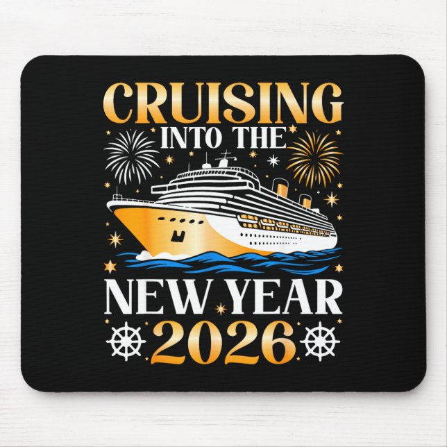 Cruising Into The New Year 2026 Happy New Year Fam Mouse Mat (Front)