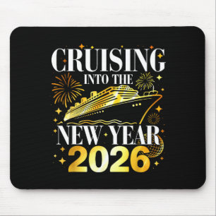 Cruising Into The New Year 2026 Happy New Year Fam Mouse Mat