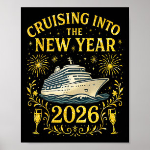 Cruising Into The New Year 2026 Happy New Year Poster