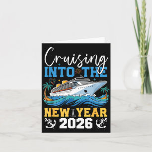 Cruising Into The New Year 2026 Matching Family Ho Card