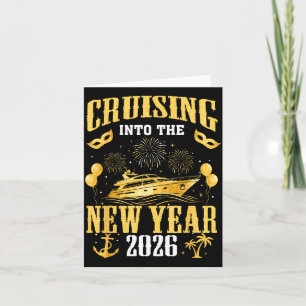 Cruising Into The New Year 2026 New Year Eve Famil Card