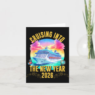 Cruising Into The New Year 2026 Ocean Lover  Card