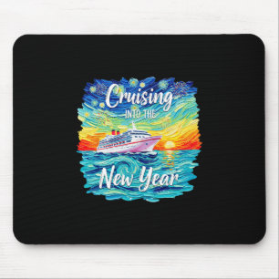 Cruising Into The New Year 2026 Vacation Party Fam Mouse Mat