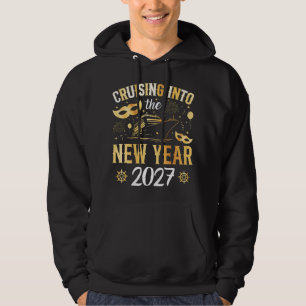 Cruising into the New Year 2027 Men Hoodie
