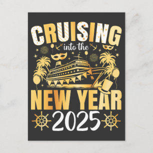 Cruising Into the New Year Cruise 2025 Postcard