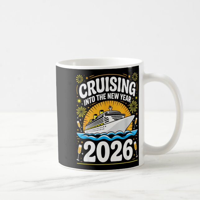 Cruising Into The New Years Eve 2026 Family Matchi Coffee Mug (Right)