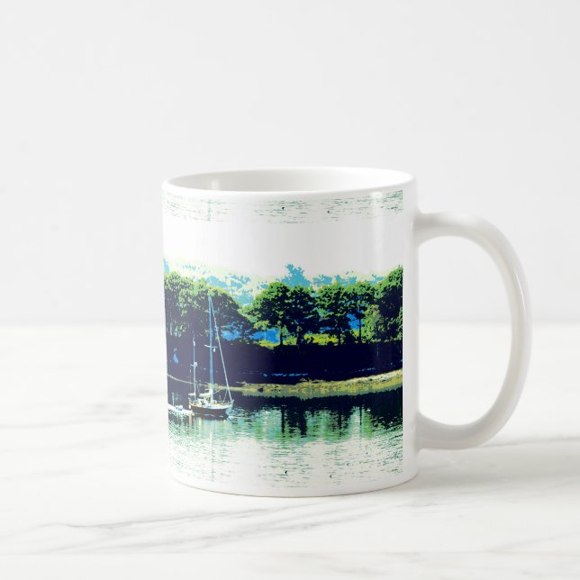 cruising sailboat coffee mug (Right)