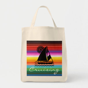 Cruising Sailboat Tote Bag