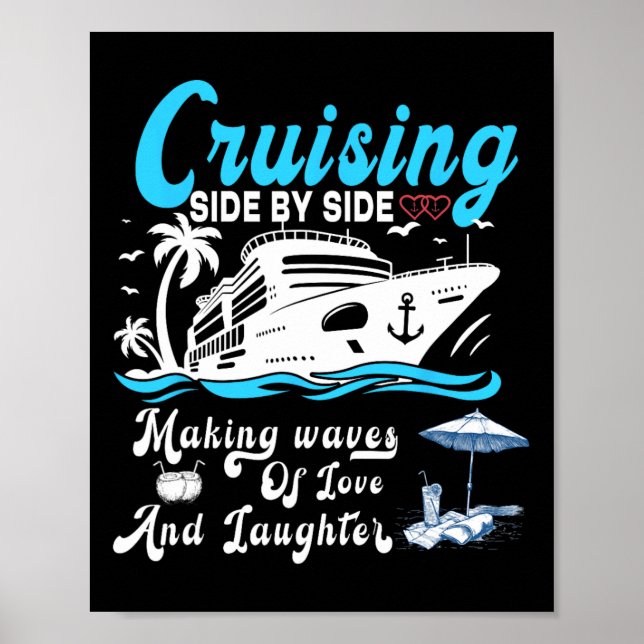 Cruising Side By Side Couple Cruise Summer  Poster (Front)