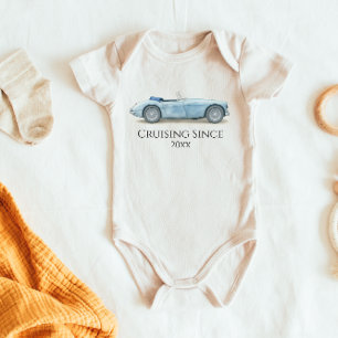 Cruising Since   Classic Car Baby Bodysuit