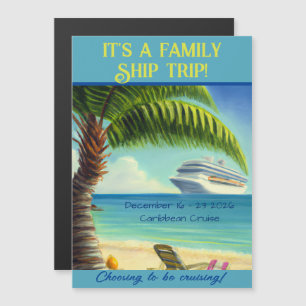 Cruising Stateroom Door Magnet Beach Scene
