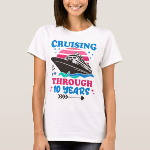 Cruising Through 10 Years Wedding T-Shirt