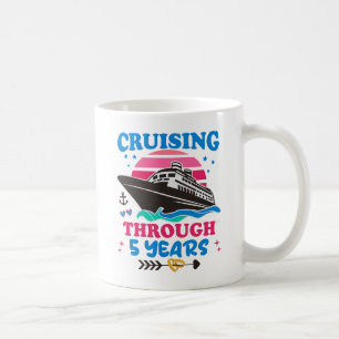Cruising Through 5 Years Wedding Coffee Mug