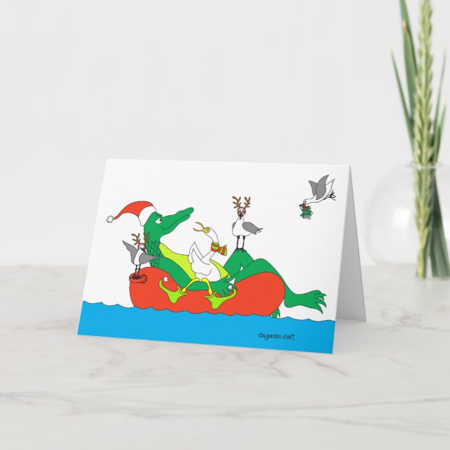 Cruising Through the Season Holiday Card (Front)