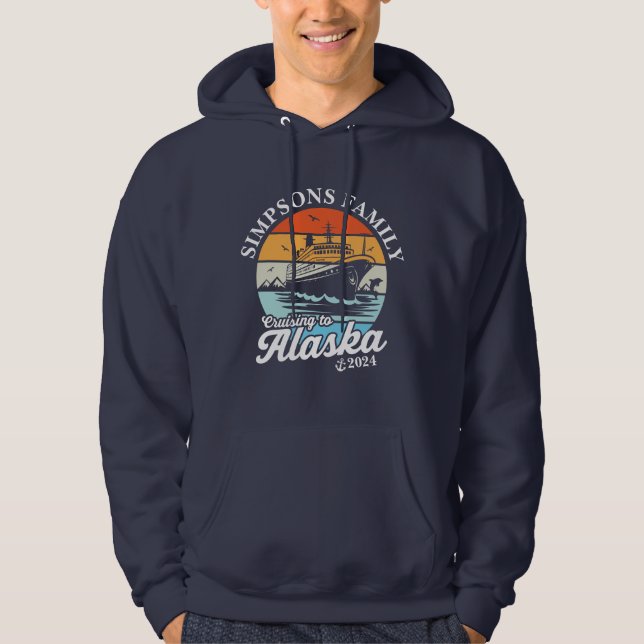 Cruising to Alaska Custom Family Matching Group  Hoodie (Front)