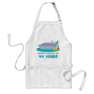 Cruising Together For 44 Years Anniversary Gift Standard Apron