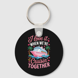 Cruising Together Matching Cruise Valentines Coupl Key Ring