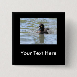 Cruising Tufted Duck 15 Cm Square Badge