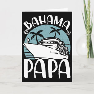 Cruising Vacation Family Trip Hama Papa Card