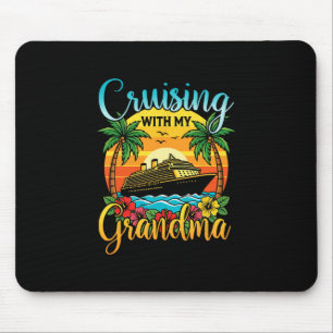 Cruising With My Grandma Grandmother Cruise Vacati Mouse Mat