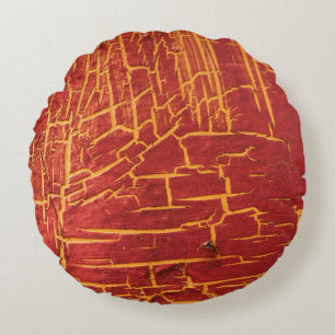 Crumbling old paint on a steel plate. abstract, ag round cushion