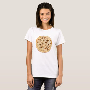 Crumpet on white T-Shirt
