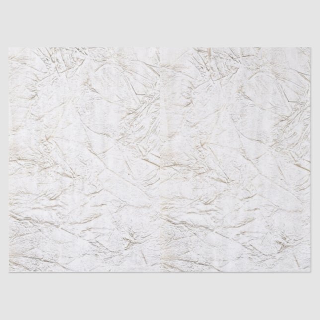 Crumpled Antique White Parchment Tissue Paper (Front)