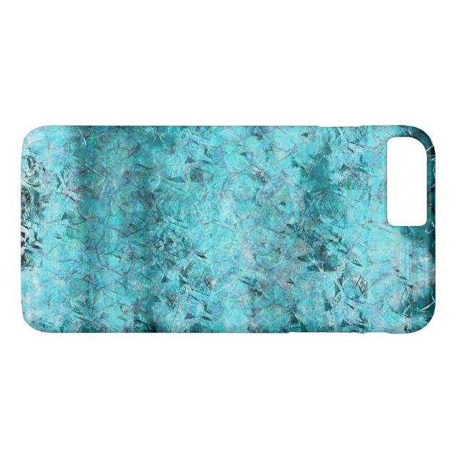 Crumpled blue neon paper Case-Mate iPhone case (Back (Horizontal))