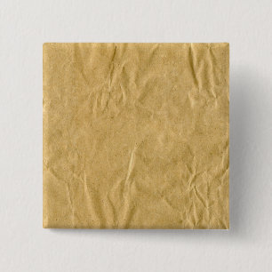 Crumpled Cardboard Texture 15 Cm Square Badge