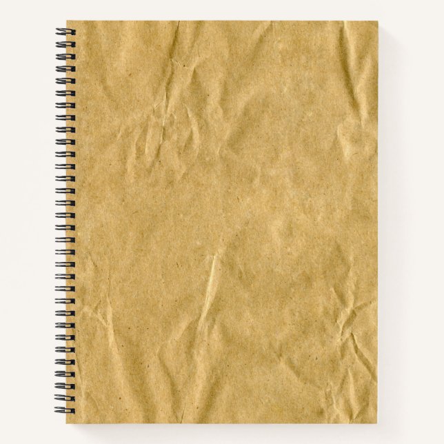 Crumpled Cardboard Texture Notebook (Front)