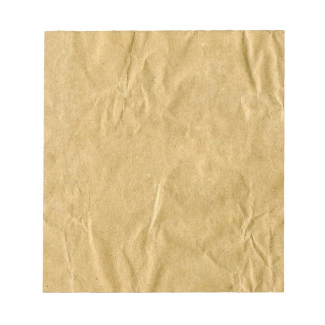 Crumpled Cardboard Texture Notepad (Front)