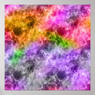 Crumpled Exotic Texture Poster
