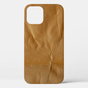 Crumpled, grungy paper background. Series - red. iPhone 12 Case
