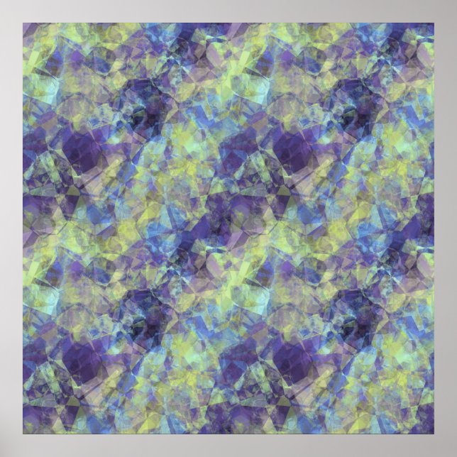 Crumpled Lavender Texture Poster (Front)