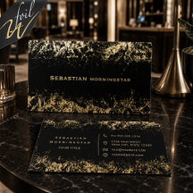 Crumpled Metallic Foil on Black