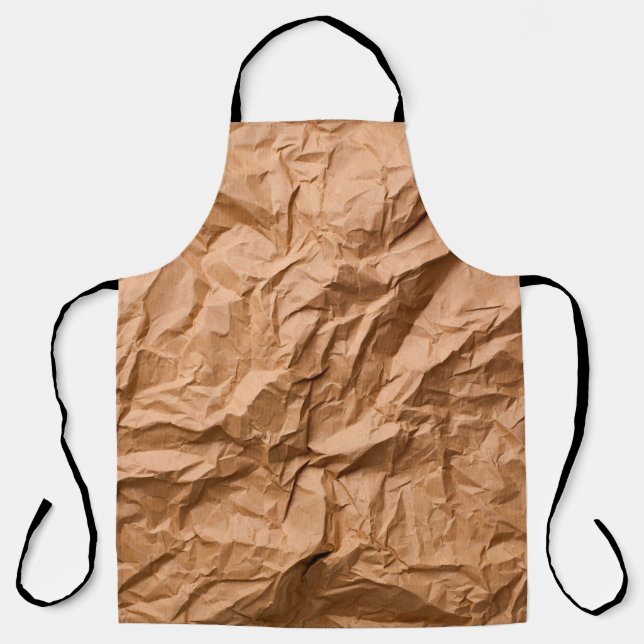crumpled paper as backgroundabstract, graphic deco apron (Front)