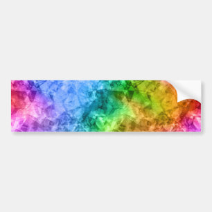Crumpled Peacock Blue Texture Bumper Sticker