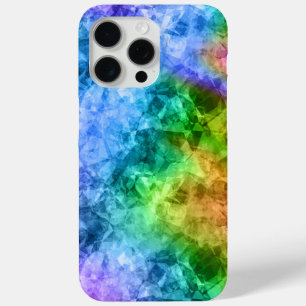 Crumpled Peacock Blue Texture iPhone 15 Pro Max Case