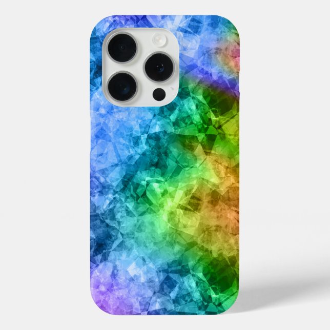 Crumpled Peacock Blue Texture Case-Mate iPhone Case (Back)