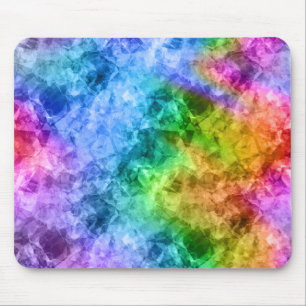 Crumpled Peacock Blue Texture Mouse Mat