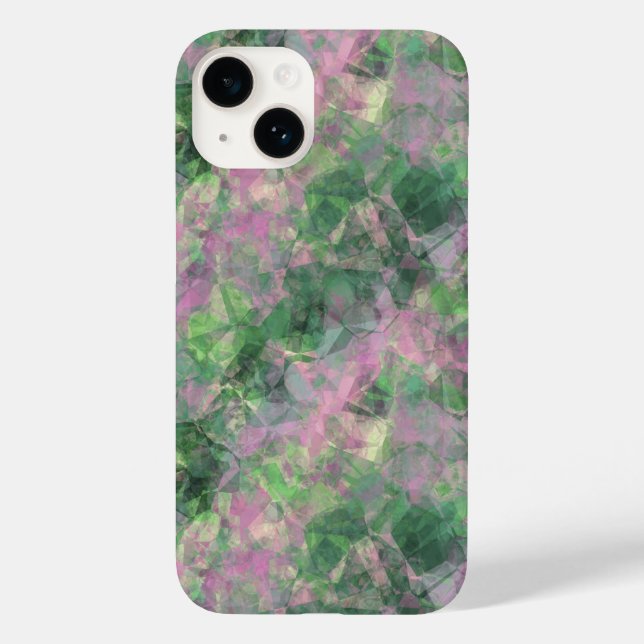 Crumpled Spring Green Texture Case-Mate iPhone Case (Back)